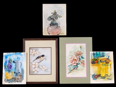 Virginia Warren Watercolor Still Life and Floral