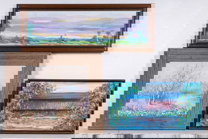 Framed Landscape on Canvas (3)