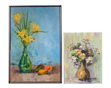 Floral Still Life Paintings (2)