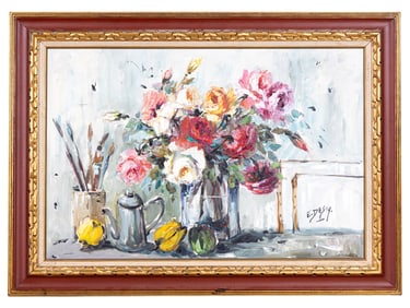 Large Impasto Floral Still Life
