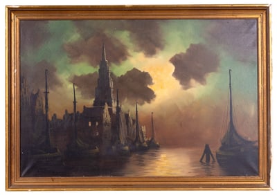 R.V. Zuylen Framed Oil on Canvas