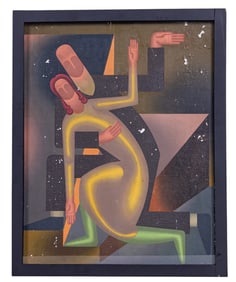 Art Deco Cubist Painting