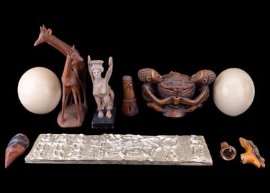 African & Egyptian Decorative Arts + Ostrich Eggs