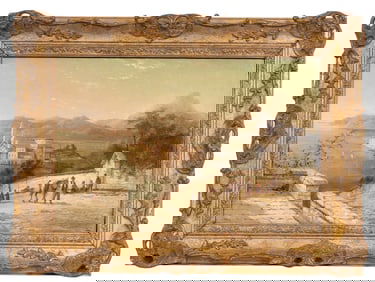Signed Oil Painting of Lugo in Duruta Italy