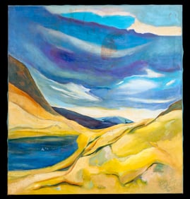Large Abstract Landscape Acrylic on Canvas