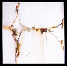 Large Abstract Acrylic on Canvas