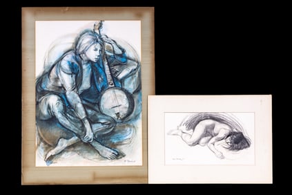 Karl Foster (Am 1933-) Charcoal & Schoneberg Print