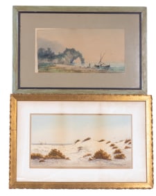 Early 20th Cent. Shore Paintings Essig & Parsons