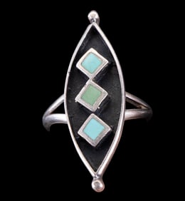 Native American Sterling Turquoise Ring