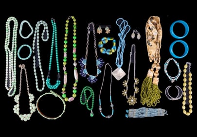 Green Glass, Crystal, J. Crew, Fashion Jewelry