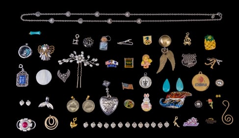 Lia Sophia Rhinestone, 50+ Pins, Brooches, More