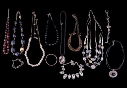 Hobe Bone & Gold Tone Necklace & More