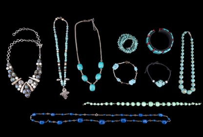 Blue Howlite, Labradorite, & Other Blue Jewelry