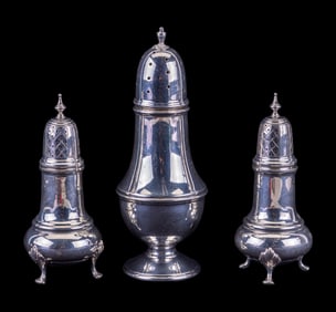 Sterling Silver Salt, Pepper, Muffineer