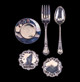 Sterling Silver Coasters & Serving Pieces