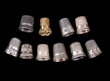 Sterling Silver Thimbles (10)