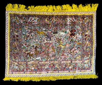 Fine Persian Silk Tapestry