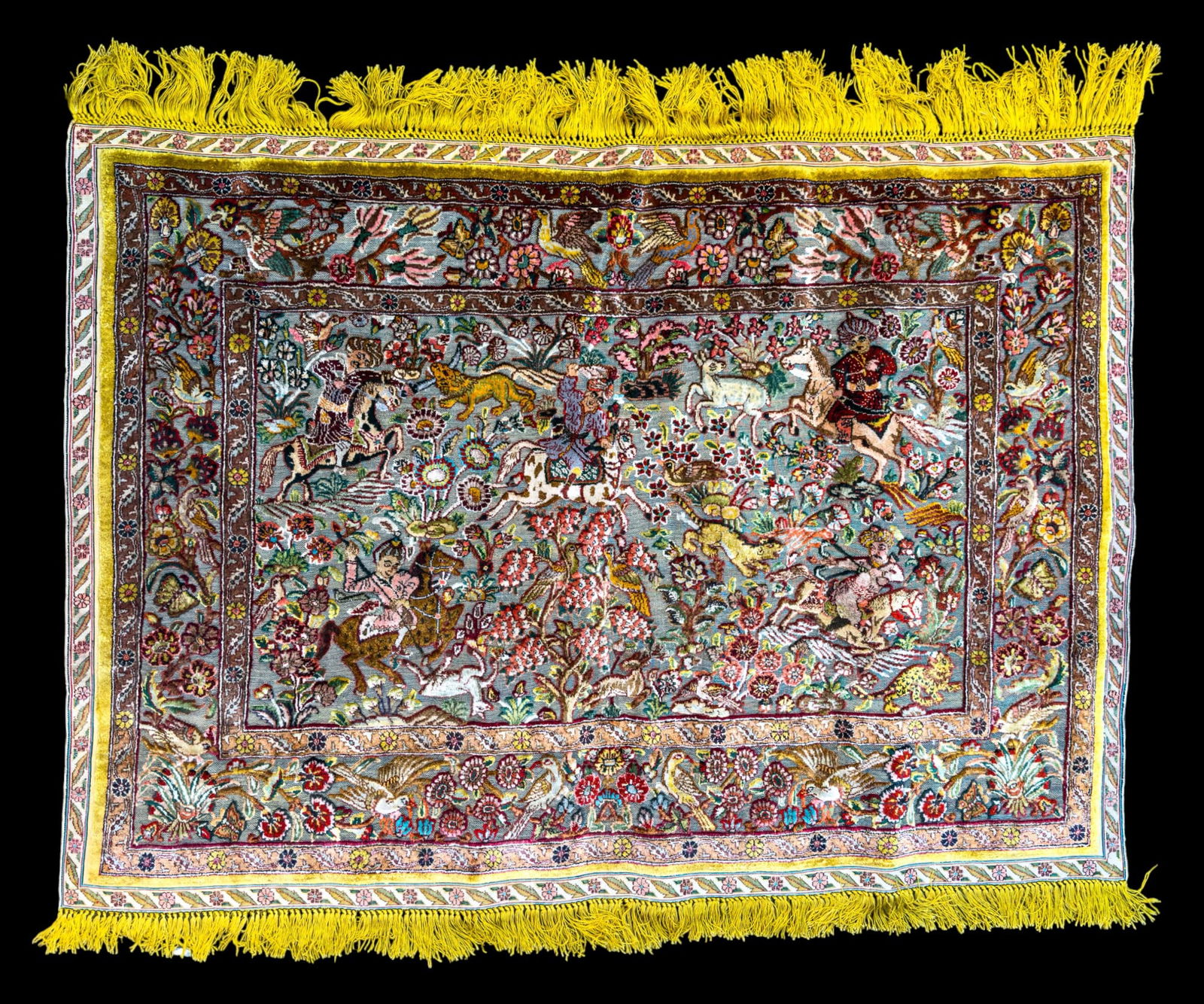 Fine Persian Silk Tapestry