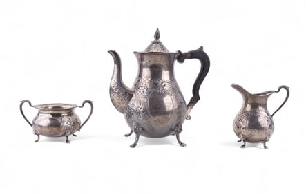 Ambassador Sterling Silver Tea Set (3 Pieces)