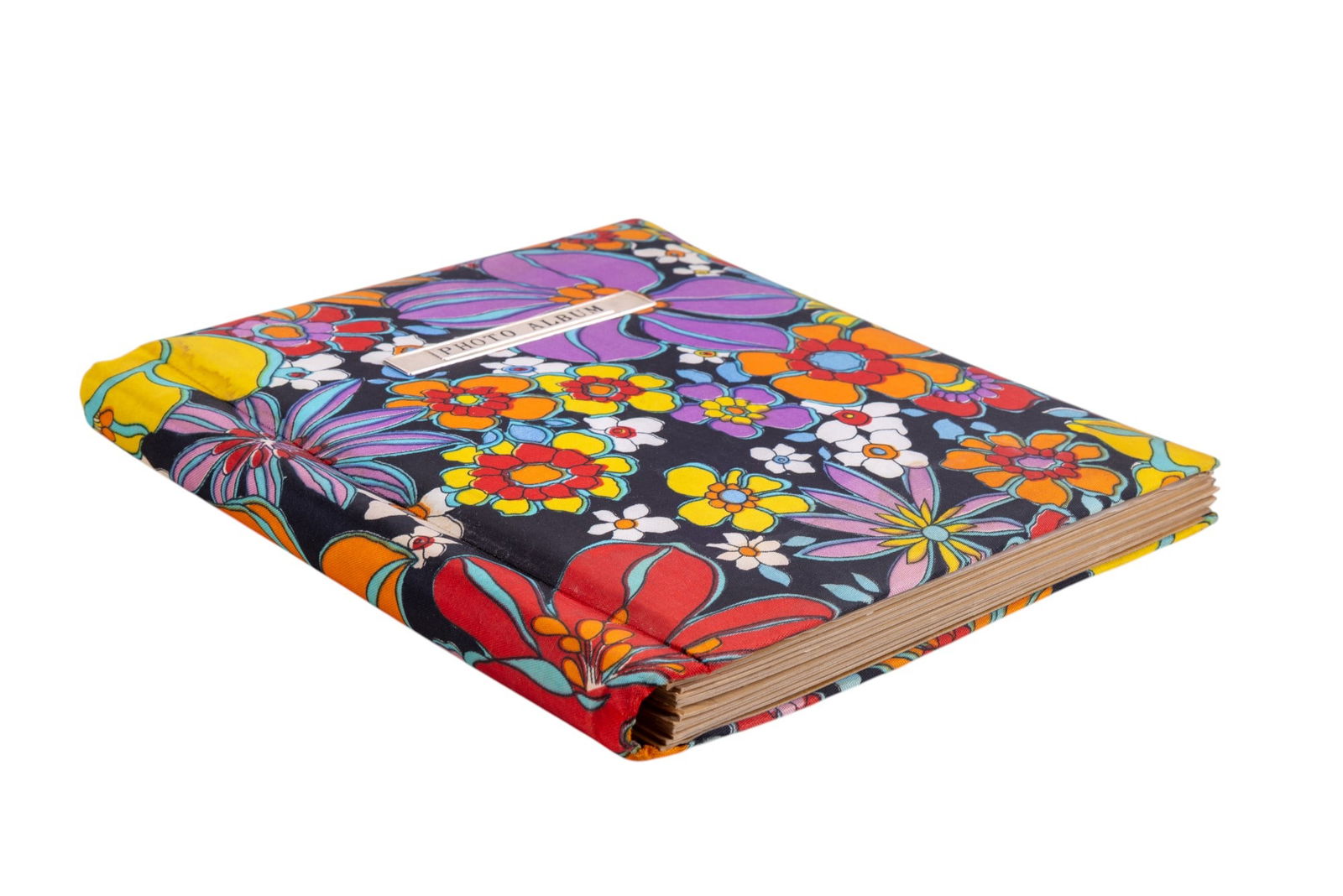 Chinese + Japanese Album w/ Greeting Cards, Prints: 20th century Chinese + Japanese greeting card self-adhesive album w/ greeting cards, small woodblock print cards, other printed designs, + other types of art. There are woodblock prints attributed to