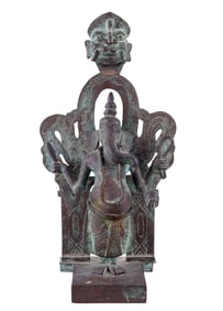 Ganesha Hindu / Buddhist Bronze Sculpture
