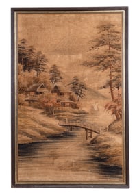 Early 20th C Japanese Embroidery