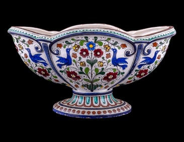 Italian Cantagalli Iznik Style Porcelain Bowl