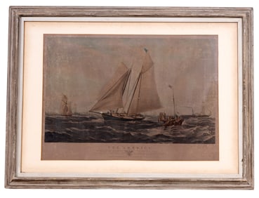 Antique Racing Yacht "The America" Print