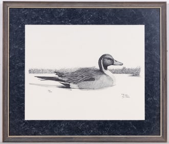 1983 Hand Signed Duck Print/Aquatint