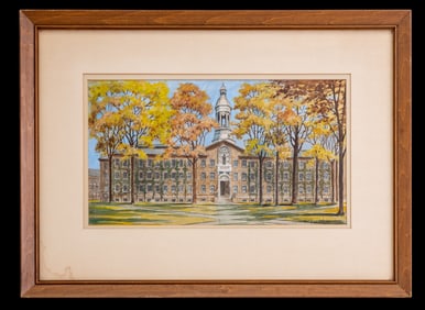 George A. Bradshaw Watercolor Landscape