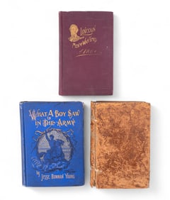19th C. Gazetteer, Lincoln, + What A Boy Saw Books