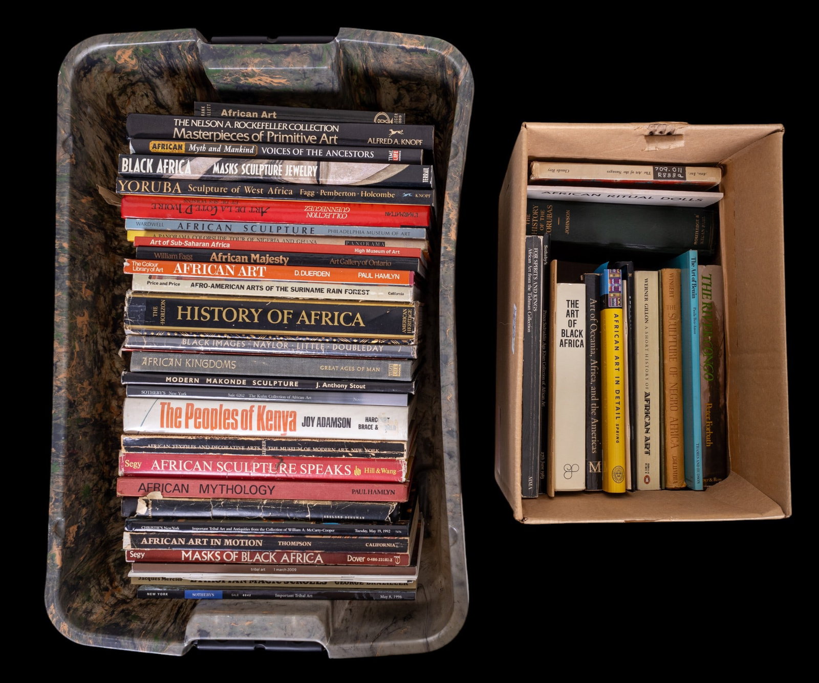 45 African Arts Reference Books: 28 African Arts Reference Books, the reference books are hard bound and soft bound.
