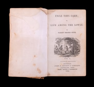 Uncle Toms Cabin 1852 Leather Bound Copy