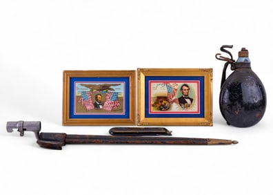 Early Flask, Lincoln, Sharpshooter Glasses, Bayon.