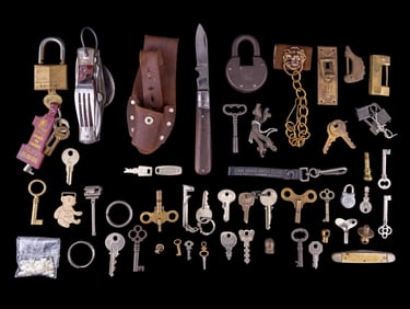 Early Locks, Keys and Pocket Knives