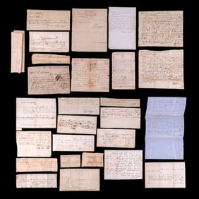 Early 19th C Hand Written Ephemera