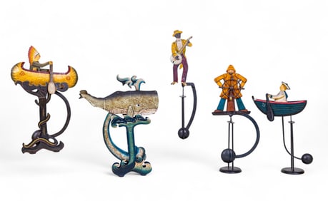 Painted Metal Knodders (5)