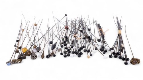 Large Collection of Vintage Hat Pins