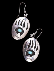 Sterling Native American Earrings