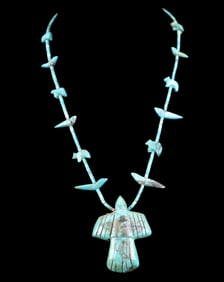 Native American Early Turquoise Necklace