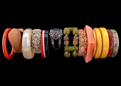 Bakelite, Carved, and Vintage Bracelets