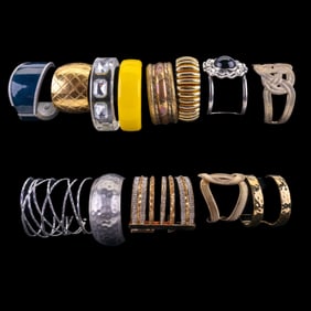 13 Decorative Chunky Cuffs + Bangle Bracelets