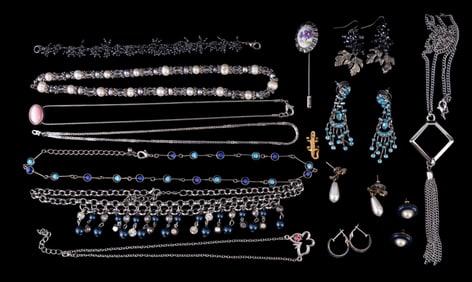 Sterling Pearl Necklace, Monet, more