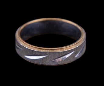 14K White and Gold Ring / Wedding Band
