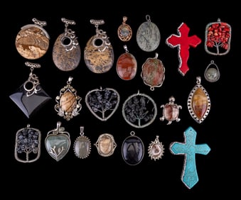 Cabochon Pendants + Other Stone Pendants (22)