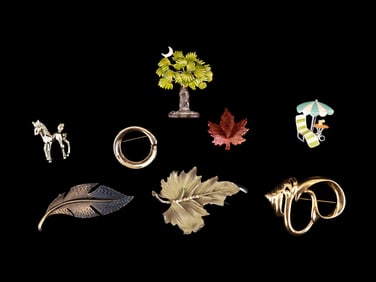 Vintage Pastelli, BSK, LG, Best, more Brooches