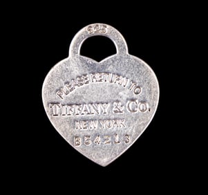 Tiffany + Co. Heart Shaped Sterling Pendant/Charm