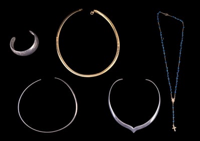 Sterling Chokers, Cuff, Gold over Sterling Chain