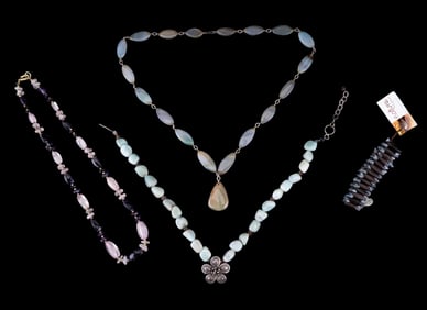 Green Agate, Amethyst + Quartz, + More Jewelry