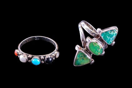 Native American Sterling Rings (2)